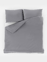 Kvalitex Francoska satenasta posteljnina s črtami 1+2, 220x200, 70x90cm SVETLO SIVA