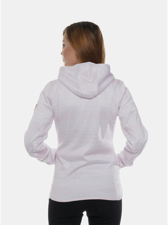 Sam 73 Rožnato-bela ženska vzorčasta jopica SAM 73 Minga