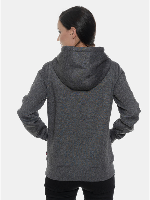 Sam 73 Temno siva ženska majica zotiskom SAM 73