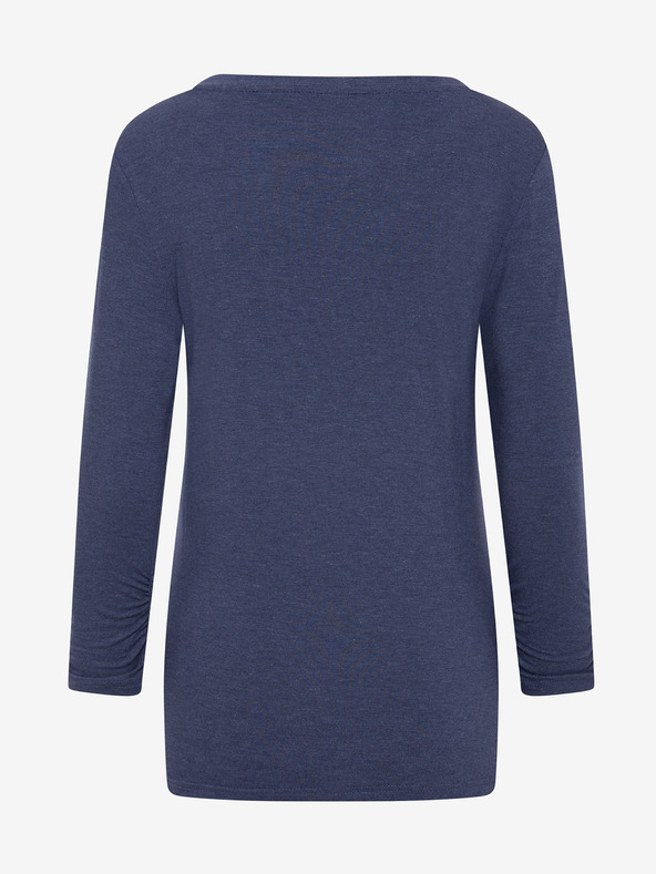 Sam 73 Temno modra ženska majica s tiskom SAM 73