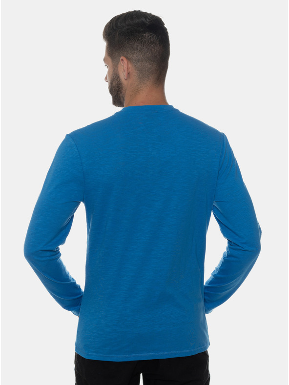 Sam 73 Modra moška majica z gumbi SAM 73