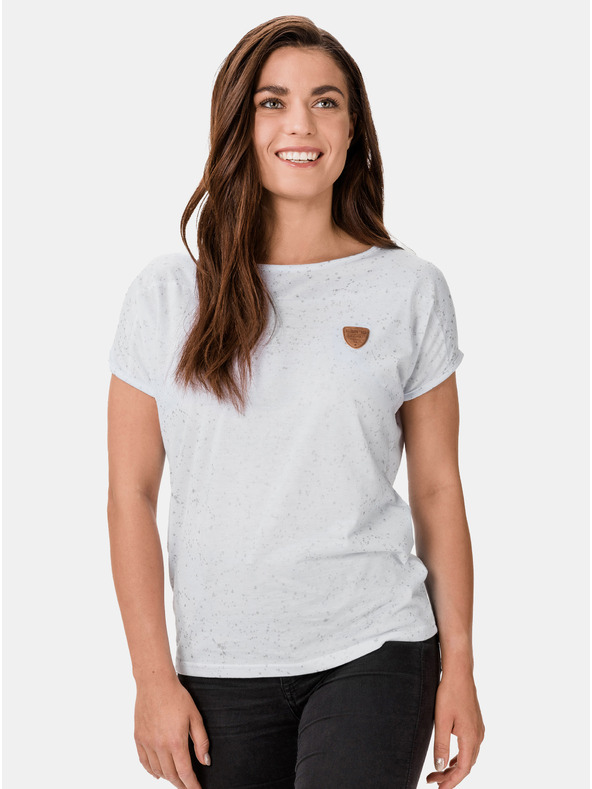 Sam 73 Bela ženska vzorčasta majica SAM 73 Tracey