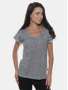Sam 73 Siva ženska vzorčasta majica SAM 73