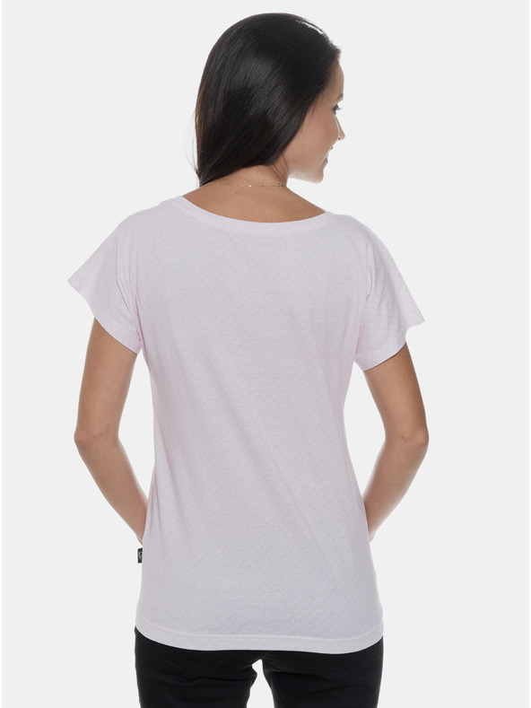 Sam 73 Svetlo rožnata ženska vzorčasta majica SAM 73