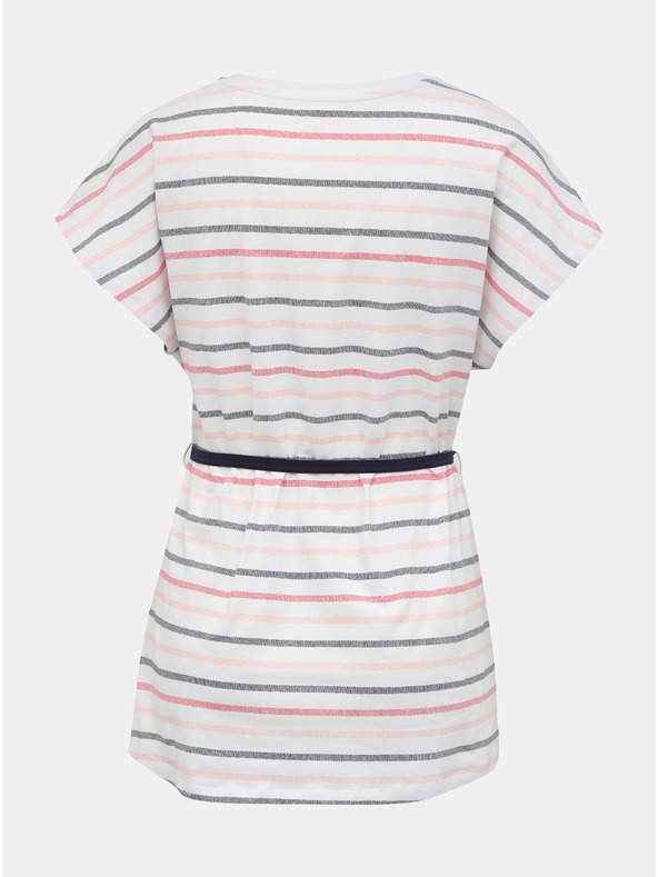 Sam 73 Rožnato-bela ženska prugasta majica SAM 73