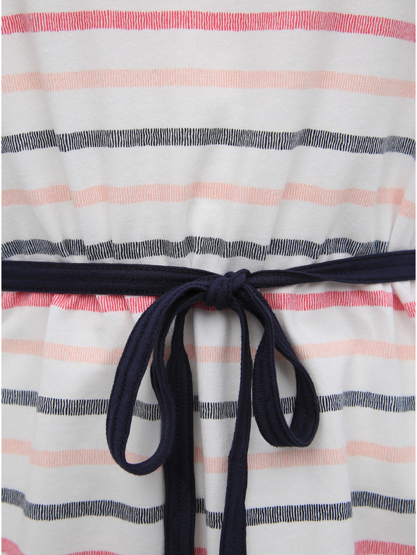 Sam 73 Rožnato-bela ženska prugasta majica SAM 73