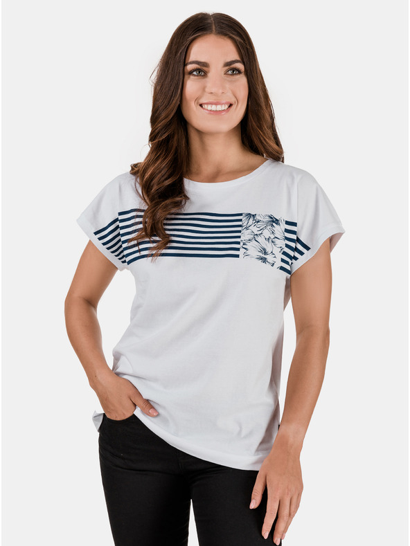 Sam 73 Bela ženska majica SAM 73 Defina