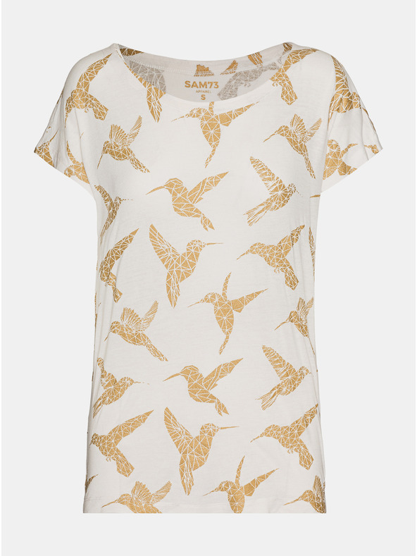 Sam 73 Kremasta ženska majica SAM 73