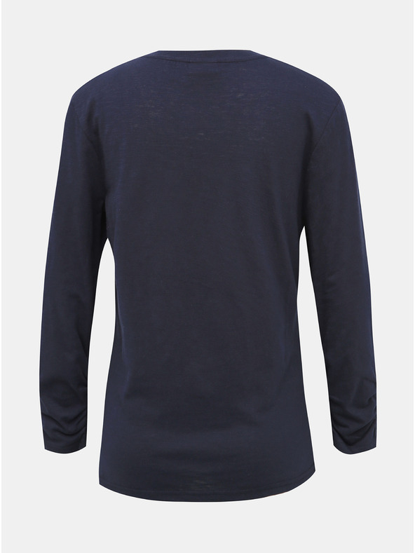 Sam 73 Temno modra ženska majica s tiskom SAM 73