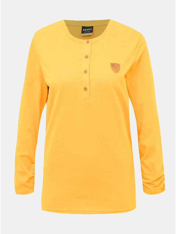 Sam 73 Gorčično žensko majico SAM 73