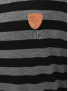 Sam 73 Črno-sivo prugasto žensko majico SAM 73