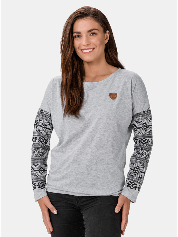 Sam 73 Sivo žensko majico SAM 73 Beatrice