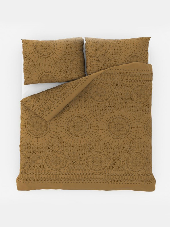 Kvalitex Francoska bombažna prevleka DELUX 240x200, 70x90cm MERIT zlata