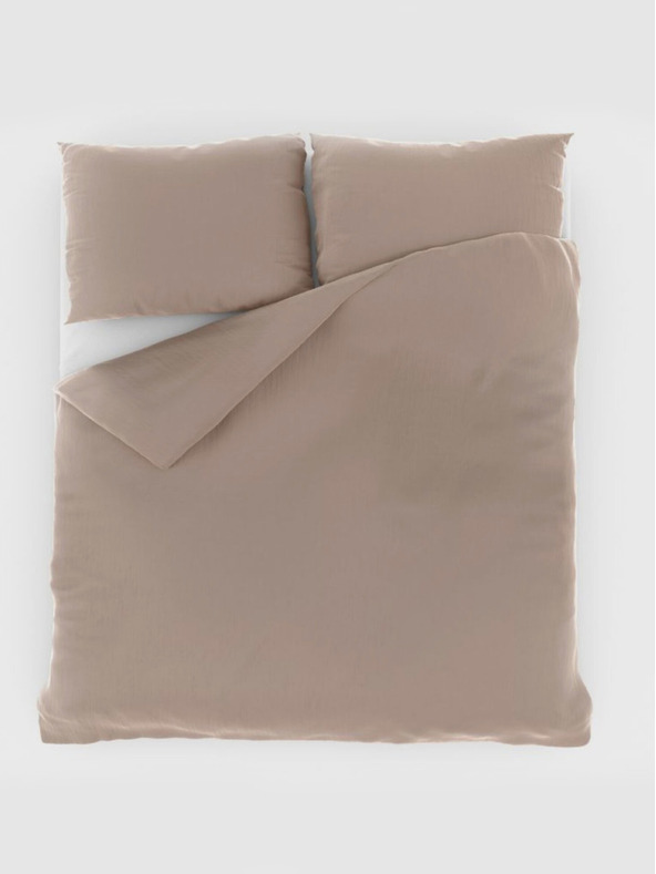 Kvalitex Francoska muslinska posteljnina 240x220, 70x90cm bež Qualitex