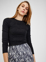 Orsay Belo-črne ženske vzorčaste hlače iz semiša ORSAY