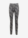 Orsay Belo-črne ženske vzorčaste hlače iz semiša ORSAY