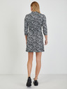 Orsay Črno-bela ženska vzorčasta obleka ORSAY