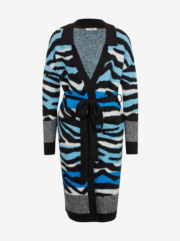 Orsay Modro-črn ženski vzorčast kardigan ORSAY