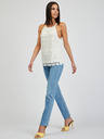Orsay Bela ženska čipkasta majica brez rokavov ORSAY