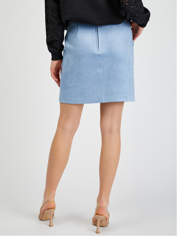 Orsay Svetlo modro žensko krilo iz semiša ORSAY