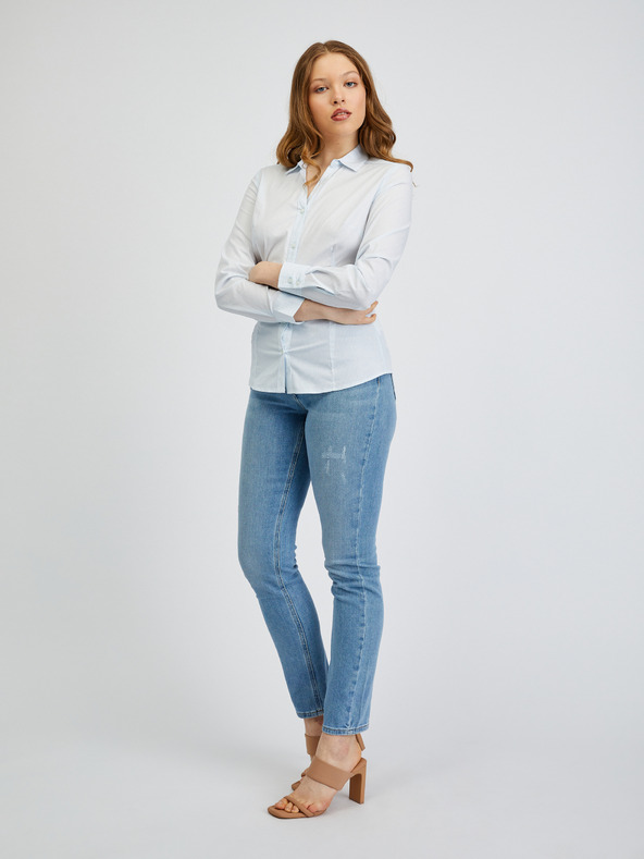 Orsay Svetlo modra ženska srajca ORSAY