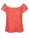 Orsay Rožnata ženska čipkasta bluza ORSAY