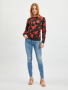 Orsay Rdeče-črna ženska cvetlična jopica ORSAY