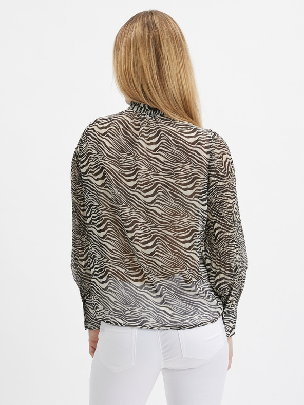 Orsay Črna ženska vzorčasta bluza ORSAY