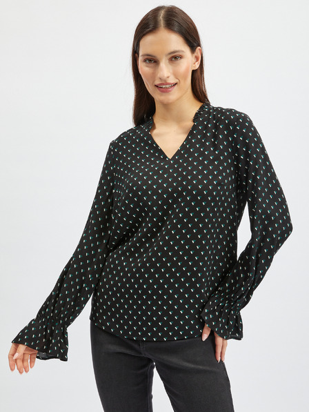 Orsay Črna ženska vzorčasta bluza ORSAY