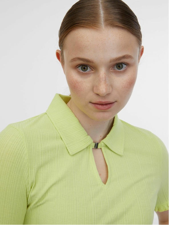 Orsay Rumena ženska črtasta polo majica ORSAY