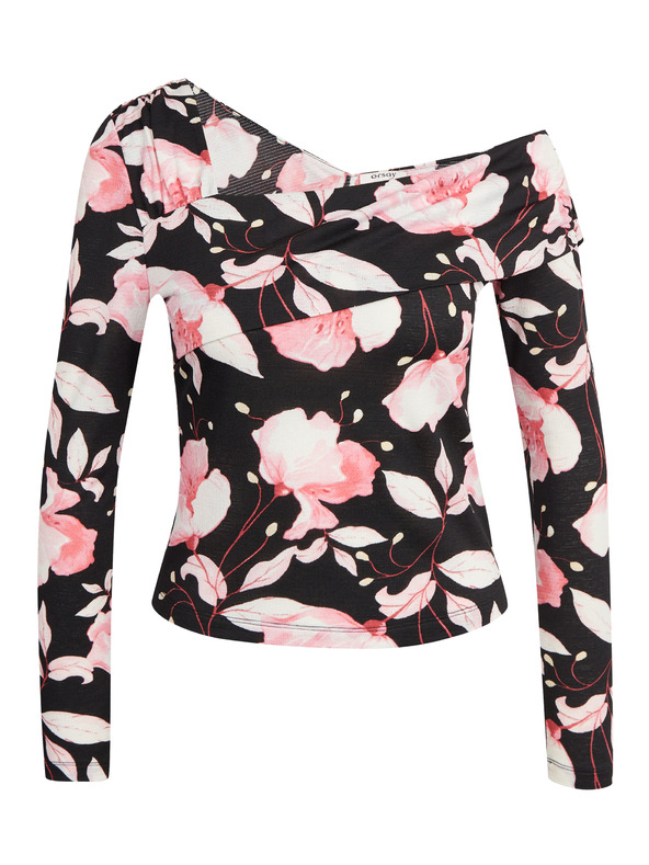 Orsay Rožnato-črni ženski cvetlični top ORSAY
