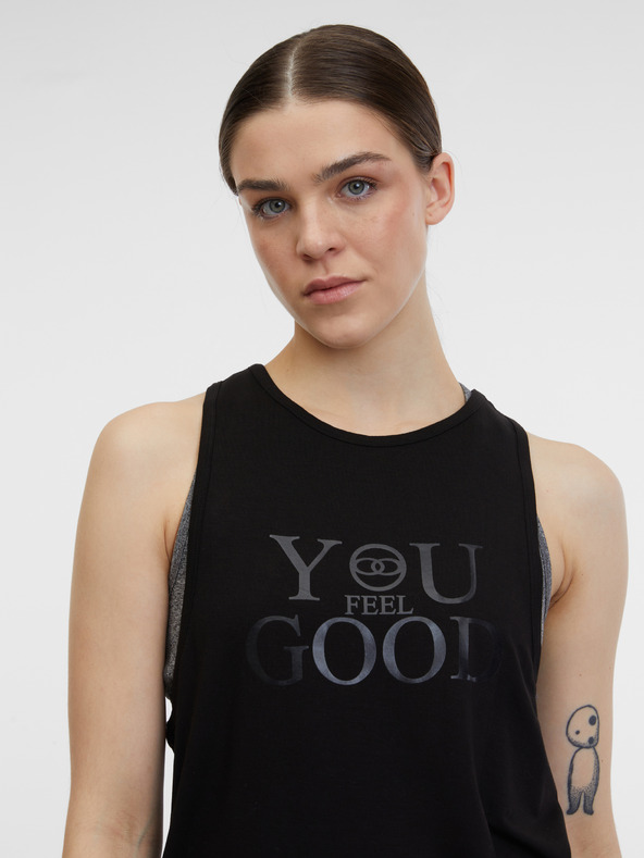 Orsay Črna ženska športna majica ORSAY