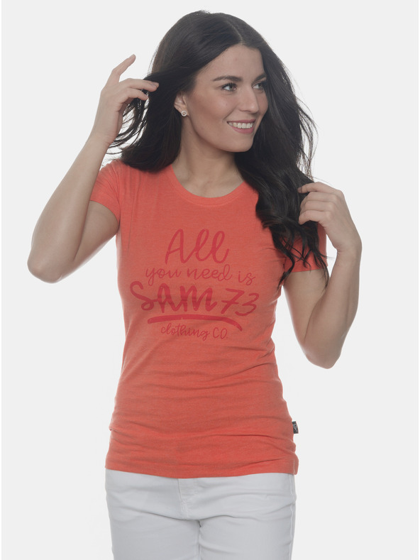 Sam 73 Oranžna ženska majica SAM 73