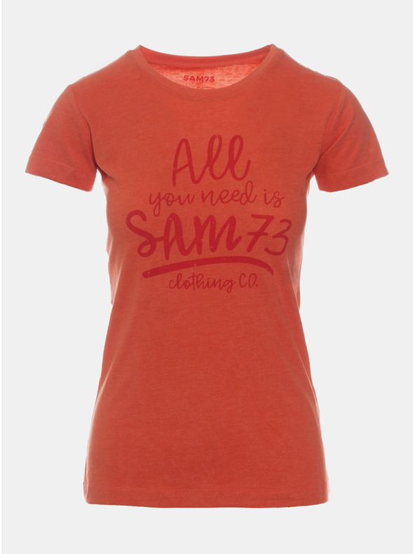Sam 73 Oranžna ženska majica SAM 73