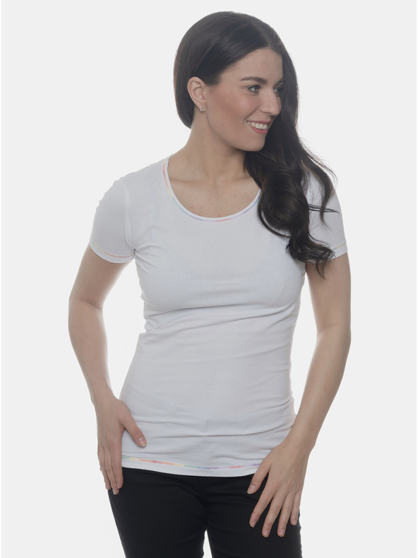 Sam 73 Bela ženska majica SAM 73