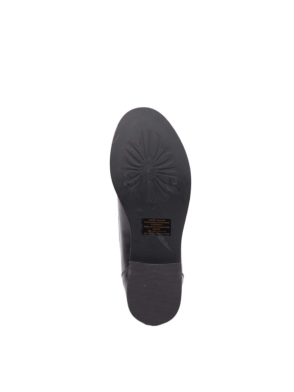 CAMAIEU Črni ženski mokasini na nizki peti CAMAIEU