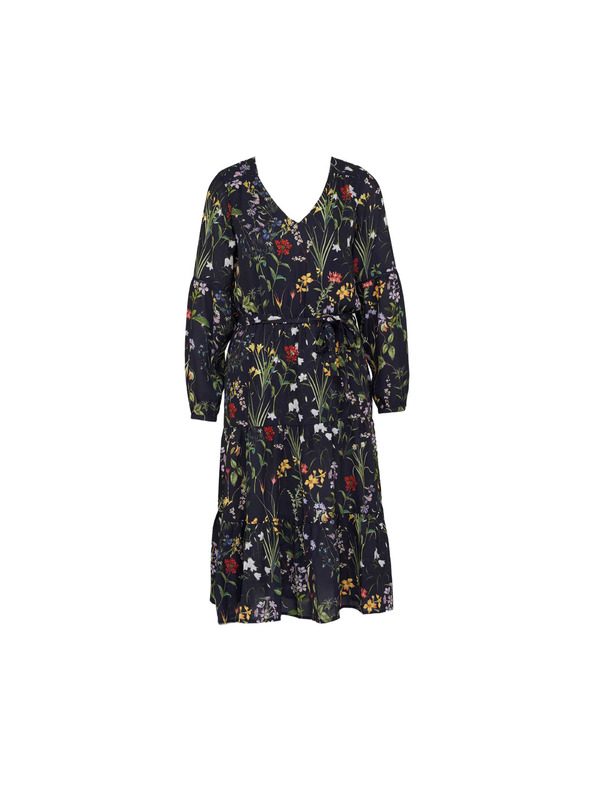 CAMAIEU Temno zelene cvetlične obleke