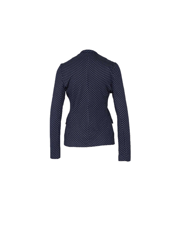 CAMAIEU Temno modro vzorčasto oprijeto sako