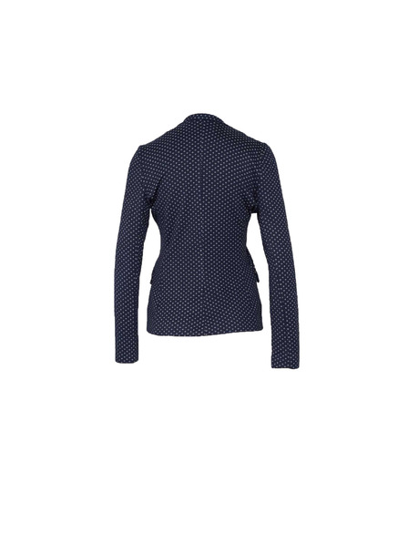 CAMAIEU Temno modro vzorčasto oprijeto sako