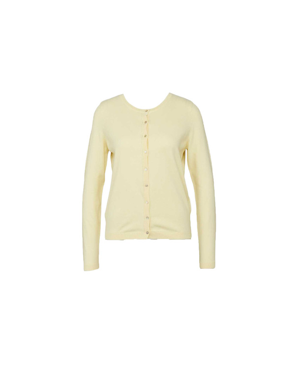 CAMAIEU Svetlo rumen pulover z gumbi