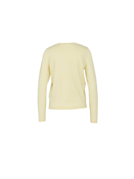 CAMAIEU Svetlo rumen pulover z gumbi