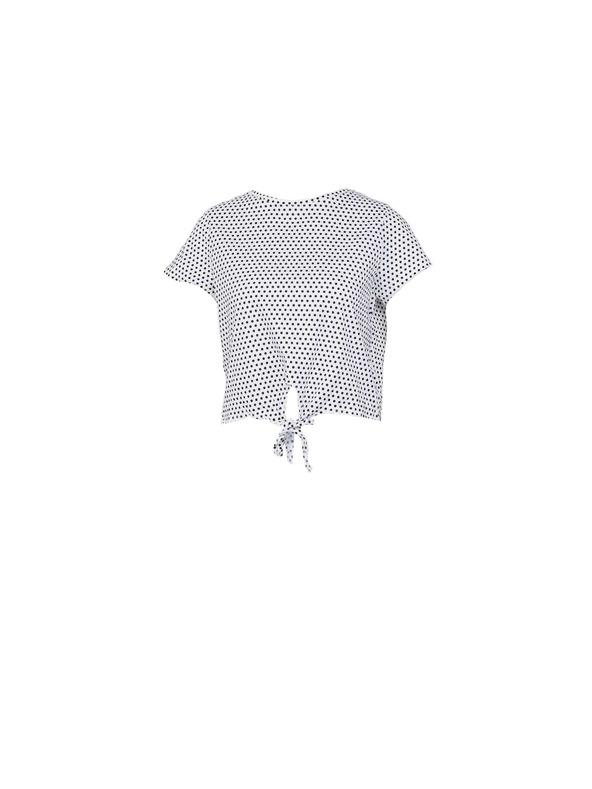 CAMAIEU Belo vzorčasto majico z vozlom