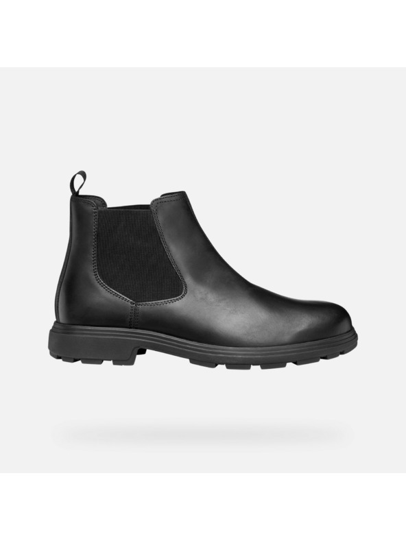 Geox Črna moška gležnjarska obutev Geox Meiern