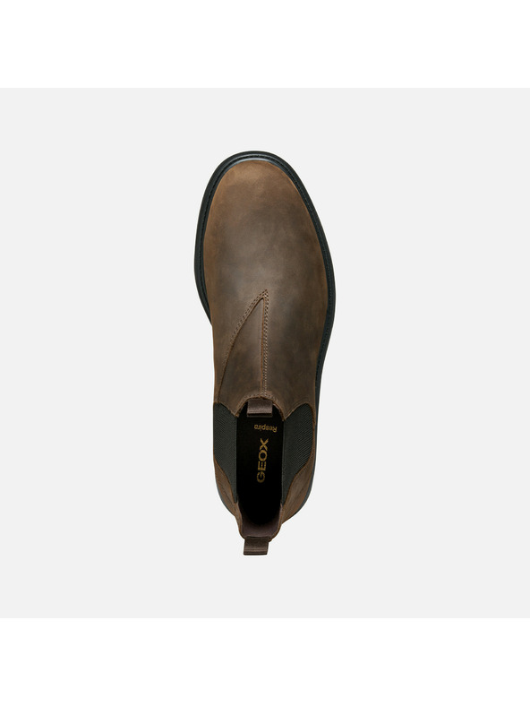 Geox Temno rjava moška gležnjarska obutev Geox Spherica EC7