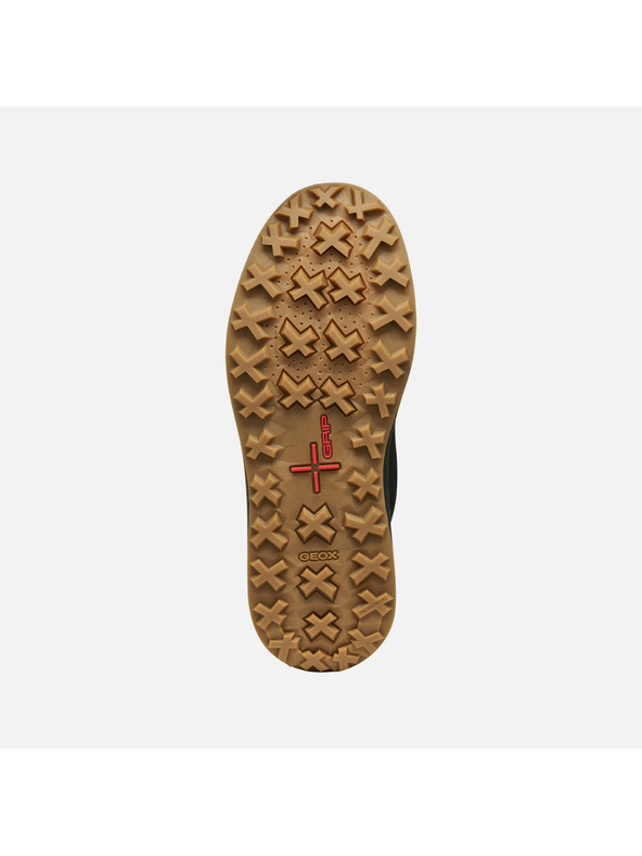 Geox Temno rjava moška gležnjarska obutev Geox Granito + Grip B A