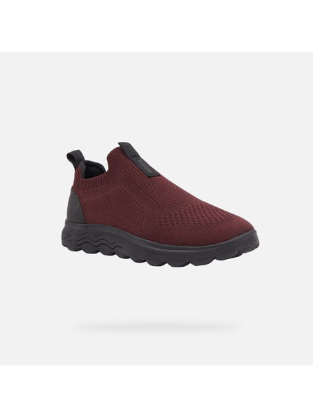 Geox Moški športni copati Geox Spherica v bordo barvi