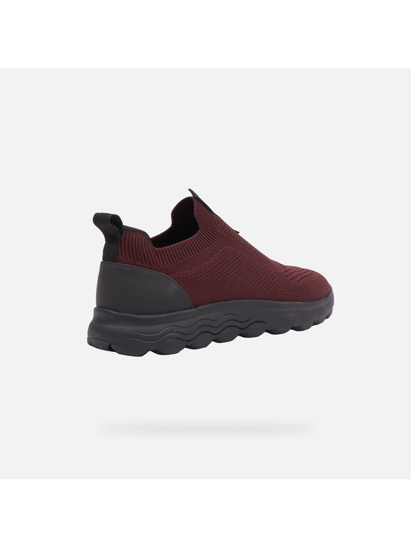 Geox Moški športni copati Geox Spherica v bordo barvi