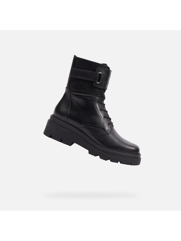 Geox Črni ženski gležnjarji Geox Felleny