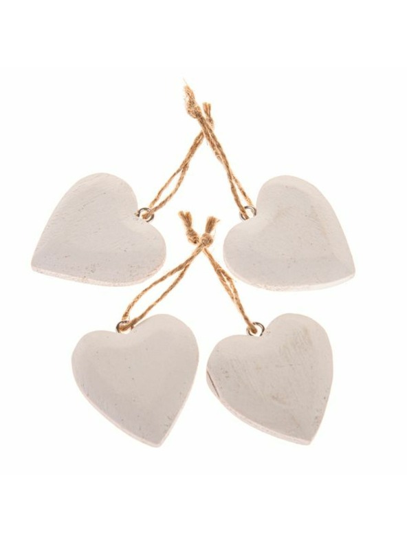 Casa de Engel Leseno viseče srce - komplet 4 kosov, 12/288