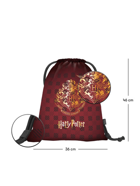BAAGL  BAAGL Vrečka Harry Potter Bradavice vinsko rdeča